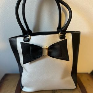 Black bow purse